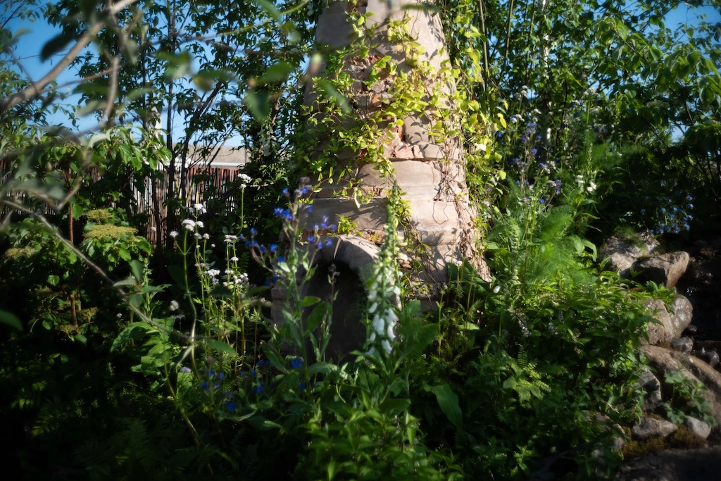 The ruined stupa